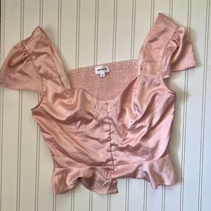 Superdown Blush Pink Top